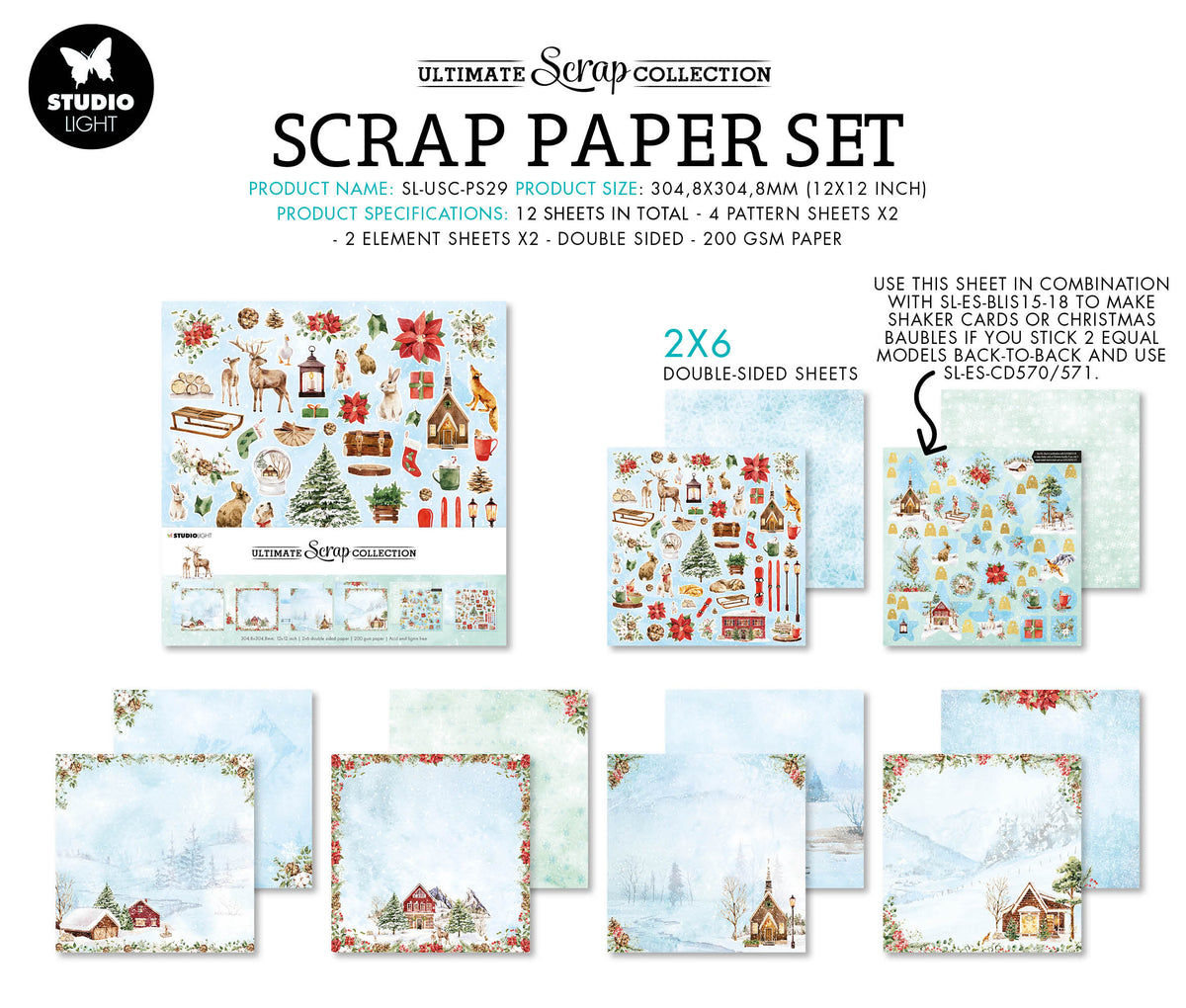 SL Papier Set Noël Collection Ultime de Chutes 304,8x304,8x3mm 12 FH nr.29