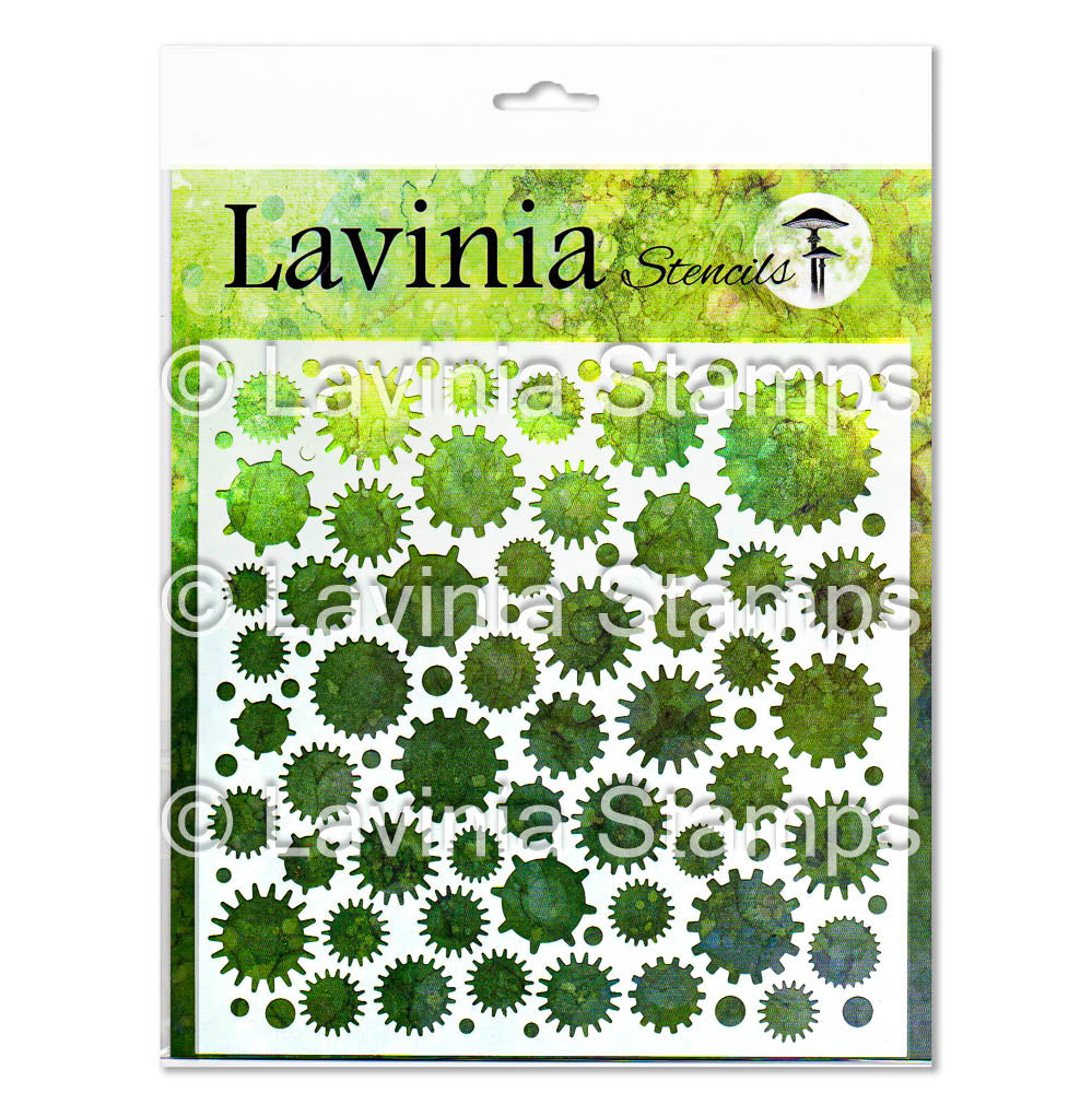Lavinia Stencil - Engrenages