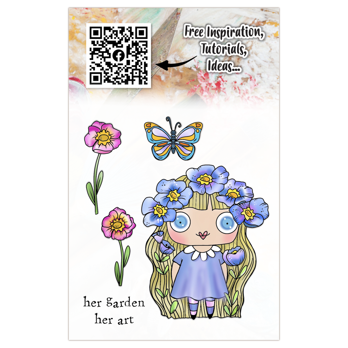 AALL and Create - Set de tampons A7 - Son jardin