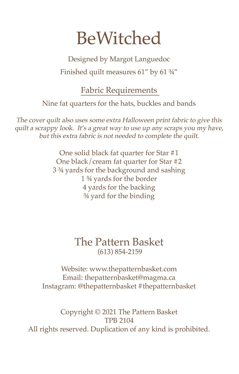 The Pattern Basket - BeWitched