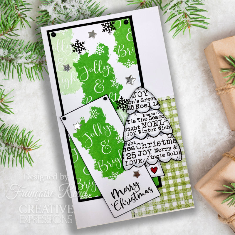 Woodware Clear Singles Lot de 3 tampons « Tree Wishes », 7,6 x 10,2 cm