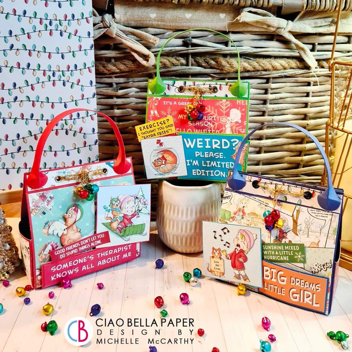 Ciao Bella Zoe & Ziggy Blocs de motifs 30,5 x 30,5 cm 8 feuilles/paquet