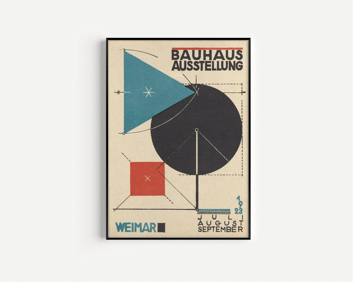 Impression Giclée Exposition Bauhaus : Art Moderne Mid-Century
