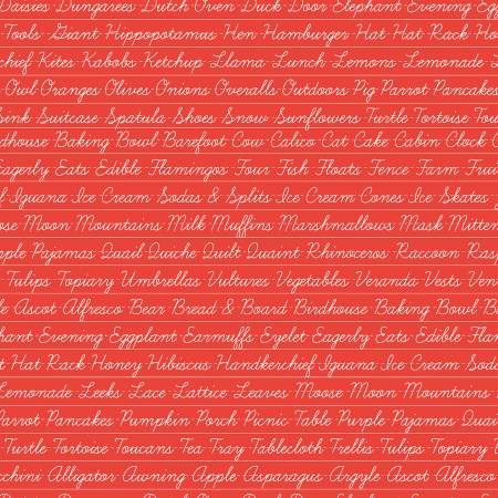 L'alphabet des animaux gourmands - ROUGE
