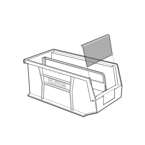 Stack & Hang Bin, 8-1/4" W x 7" H x 14-3/4" D, Red