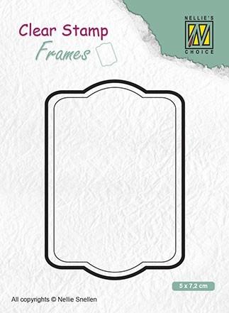 Cadre pour tampon transparent rectangle 2 x 3 pouces