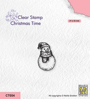 Nellie's Choice Tampon Transparent - Période de Noël - Bonhomme de neige-2