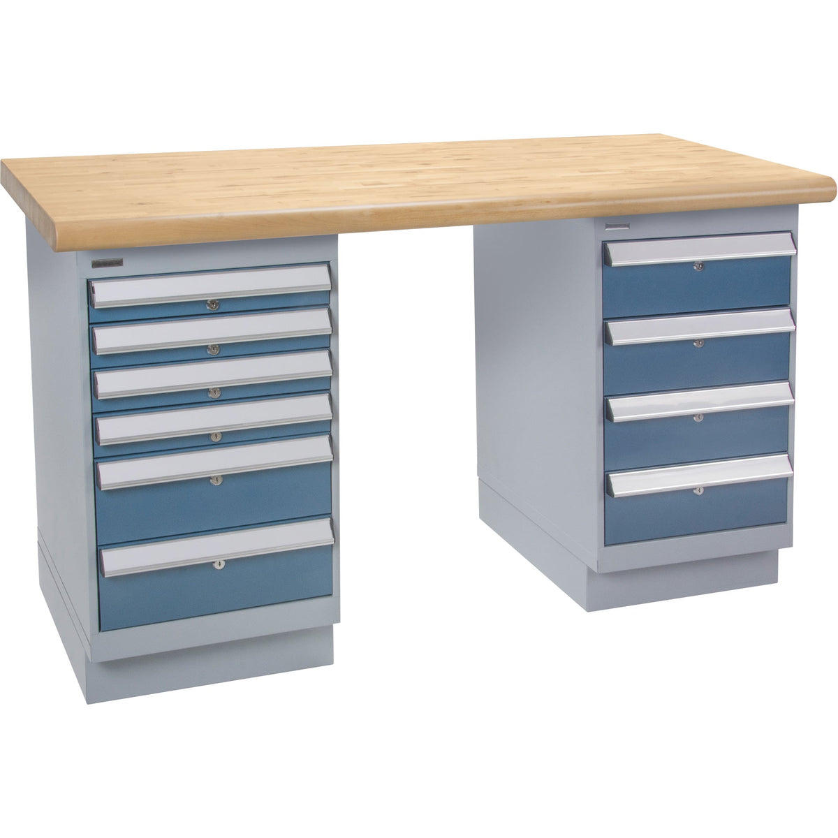 Pre-Designed Workbench, Dual Drawers, 2500 lbs. Cap., 60" W x 30" D, 34" H