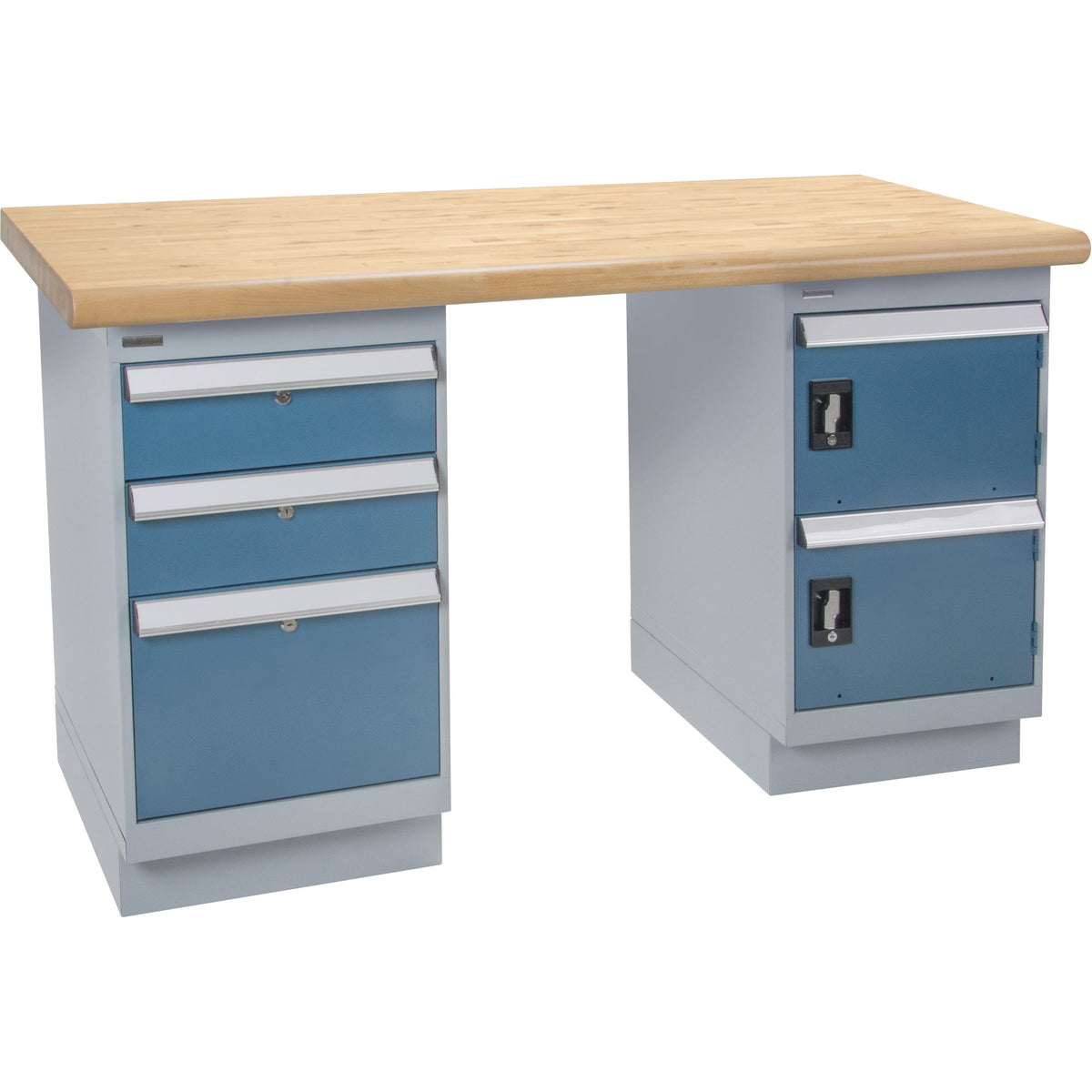 Workbench, Door & Drawers, 2500 lbs. Cap., 72" W x 36" D, 34" H