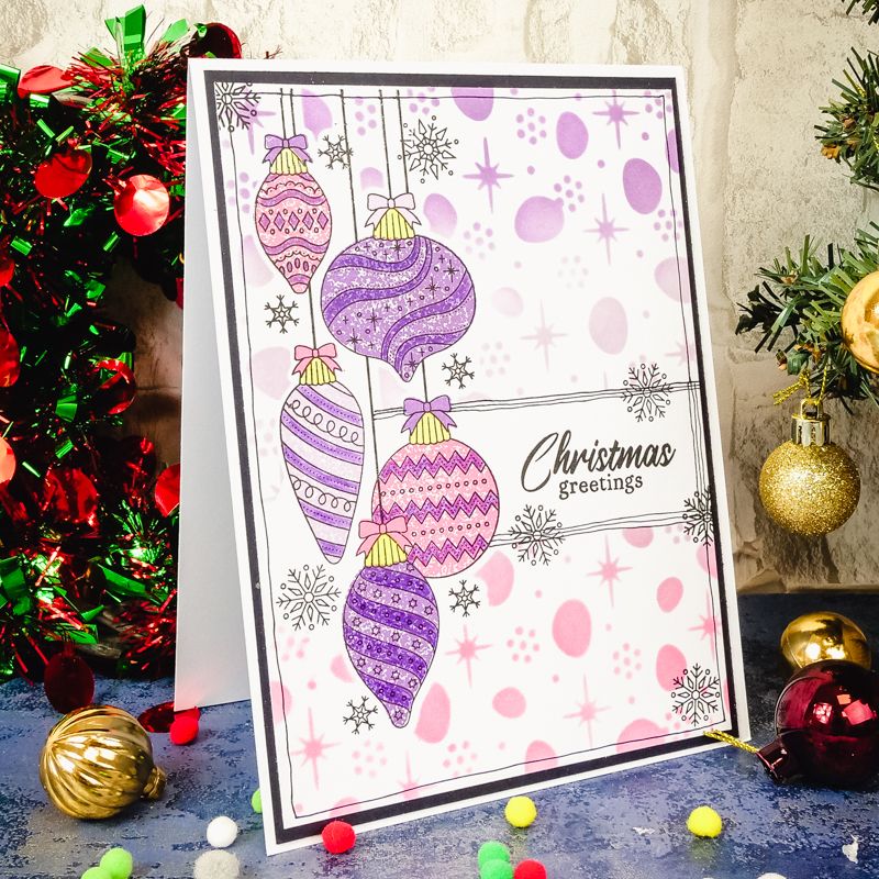 For The Love Of Masks - Masque Baubles & Snowflakes 6" x 8"
