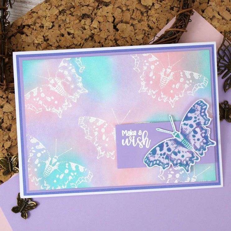 Pour l'amour des timbres - Papillon virgule à couches multiples