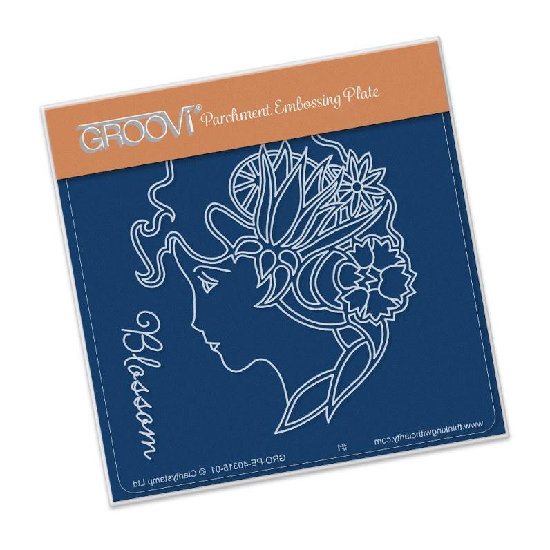 Plaque A6 Groovi Blossom Camée