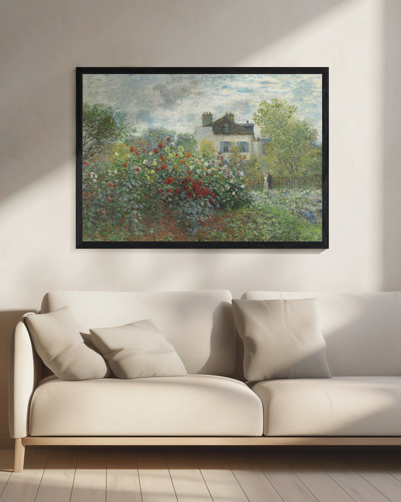The Artist's Garden In Argenteuil, a Corner of the Garden With Dahlias (1873)