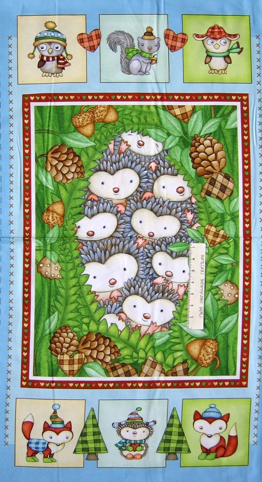 Panneau Animaux de la Forêt Hérisson Câlin