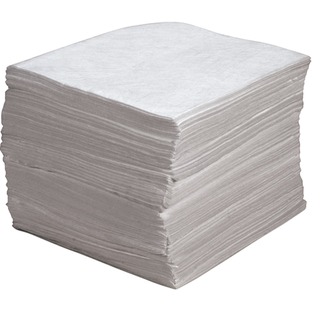 Tampons absorbants Meltblown de qualité supérieure, spécial hydrocarbures, 38 cm x 43 cm, capacité d'absorption de 114 litres