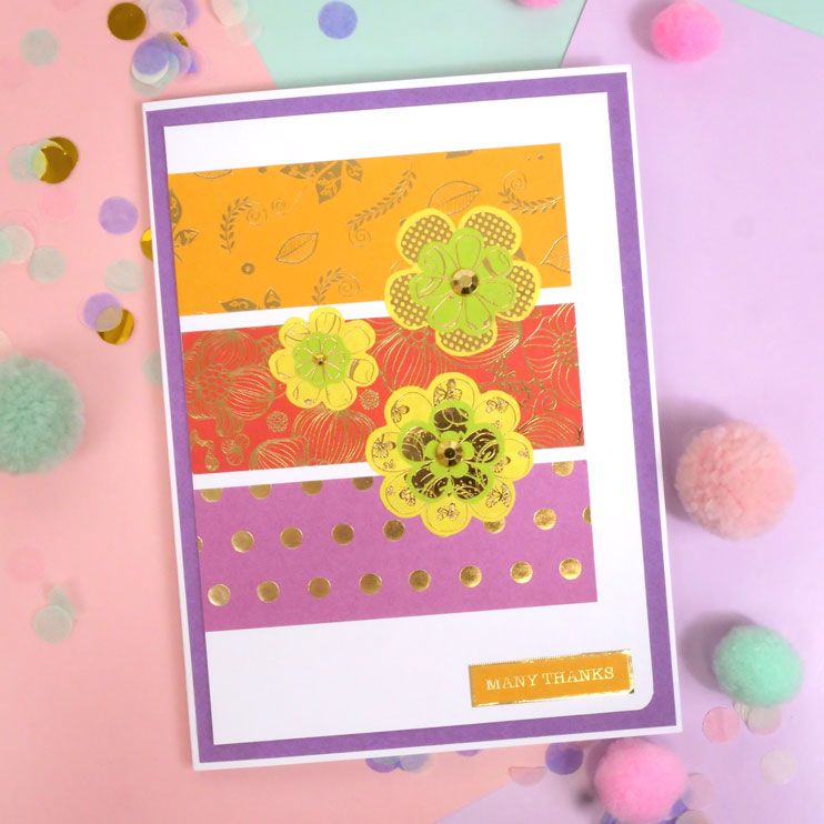 Éléments floraux en feuille et découpés Bold & Bright Stickables