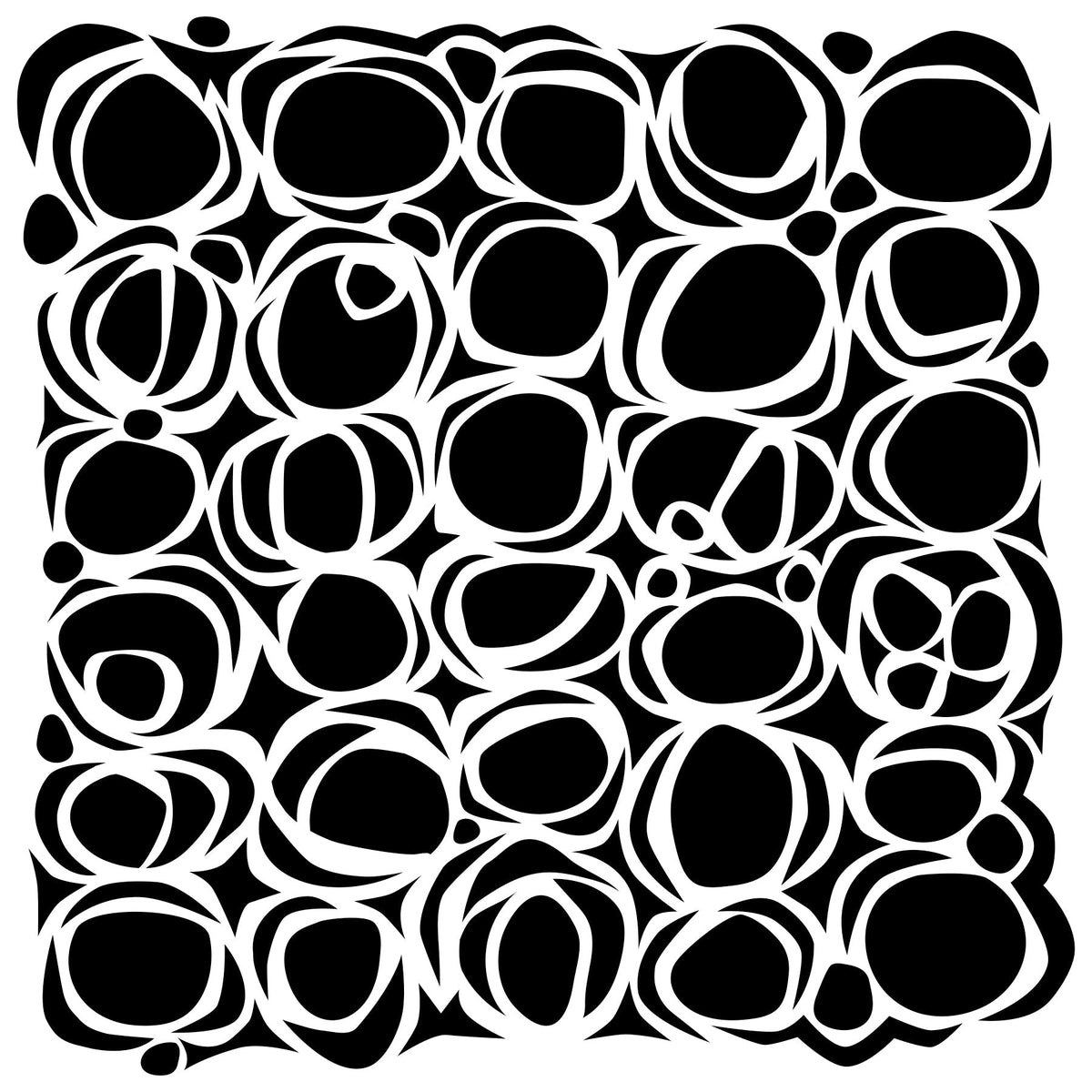 Gabarit Le Crafters Workshop 15x15 cm Cercles emboîtés