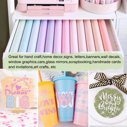 TeckWrap Glossy Adhesive Vinyl - Olive | Ideal for Art Projects, Decals, and More!