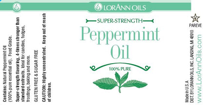 Peppermint Oil Natural - Food Grade Essential Oils 1 oz., 16 oz., 1 Gallon - Ships Free Within Canada on Orders Above CAD $199