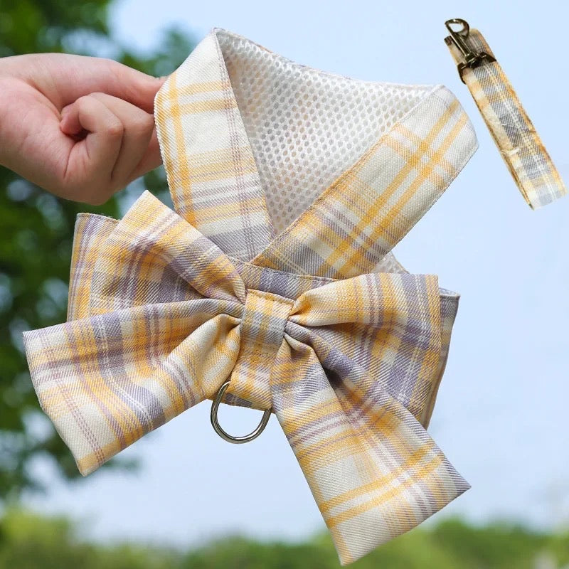 Daisy Print Dog Harness and Leash Set | Dog Walking Outfit