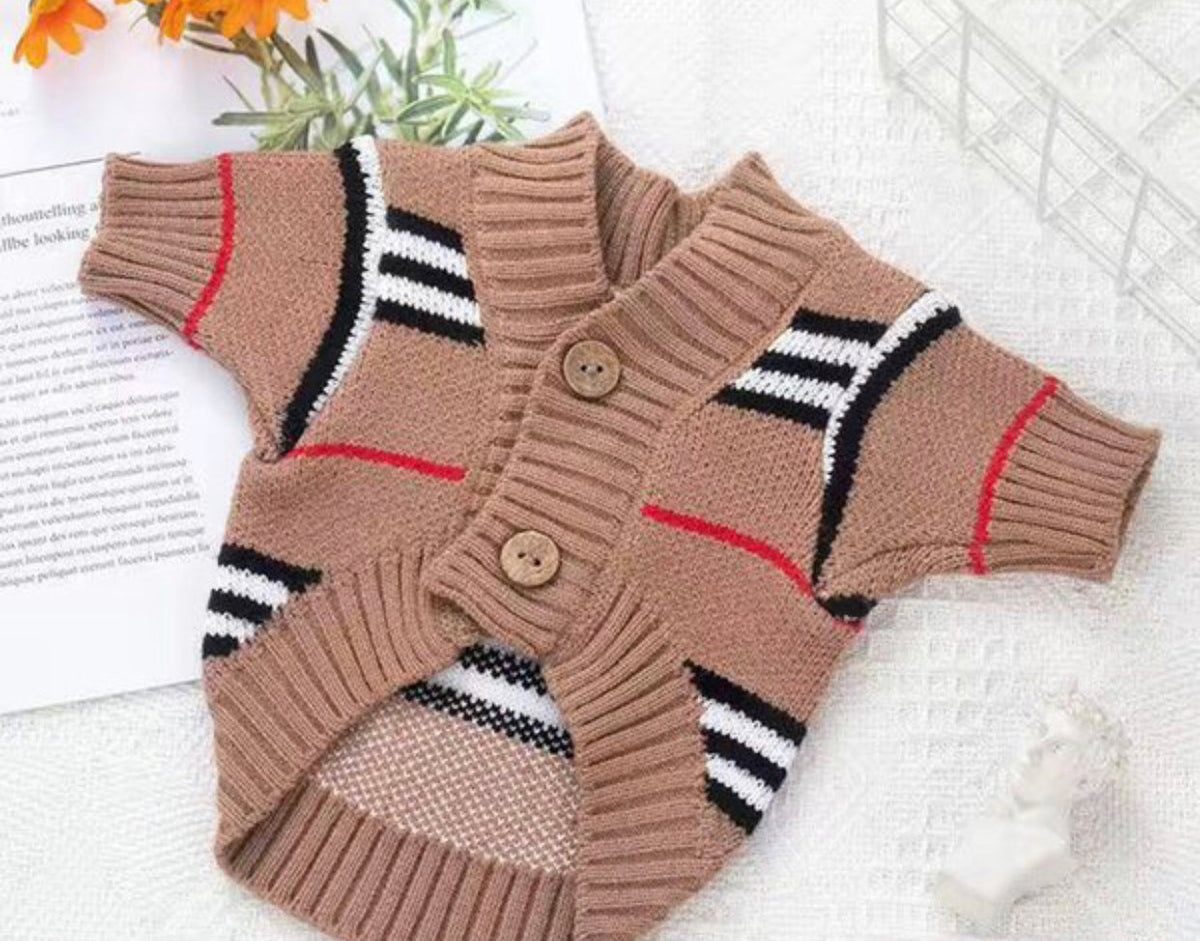 Furberry Dog Cardigan Sweater | Knit Top