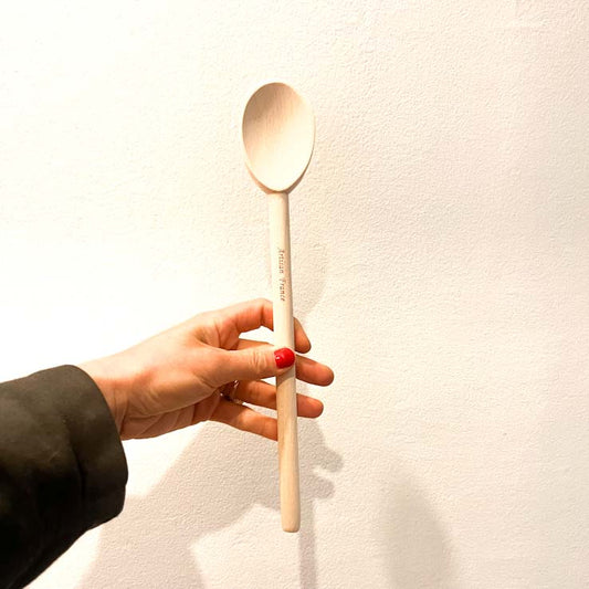 Artisan Beechwood Cooking Spoon – 100% Natural – Non-Toxic Wooden Spoon – 12"