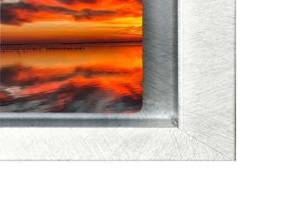 Floating Frame Brushed White