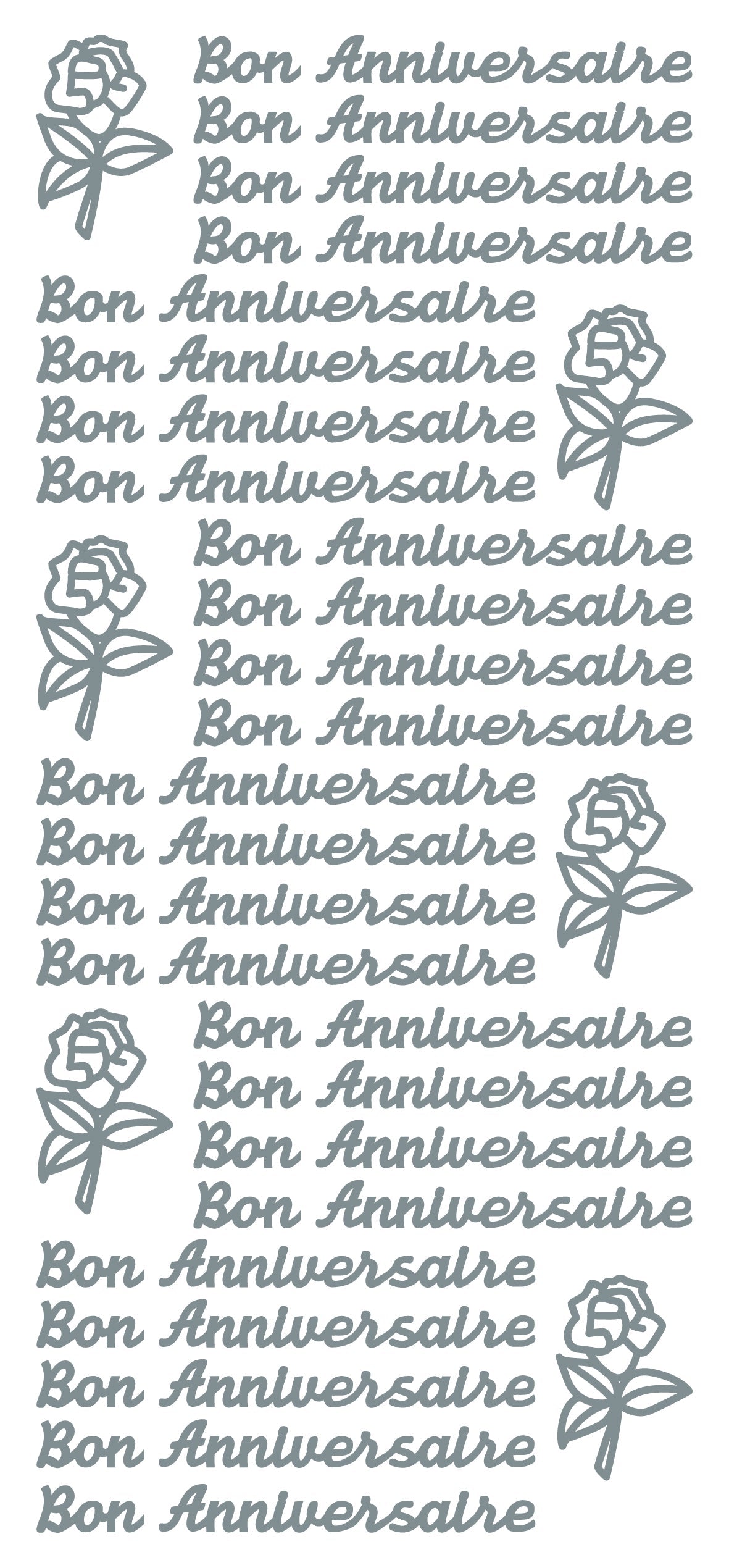 Peel Off Stickers - Bon Anniversaire