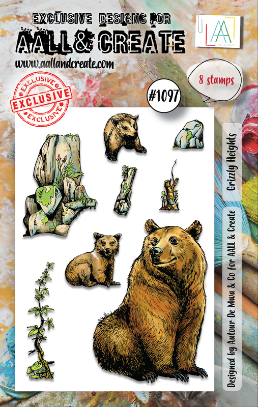 AALL & Create #1097 - Set de tampons A7 - Grizzly Heights