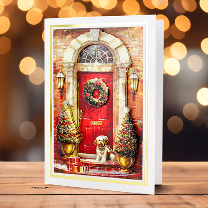 Découpage Découpé – Scène de Porte Matin de Noël (lot de 3)
