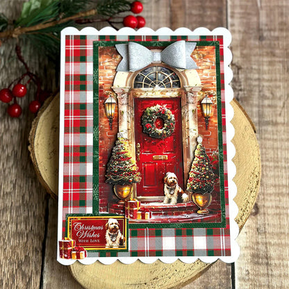 Découpage Découpé – Scène de Porte Matin de Noël (lot de 3)