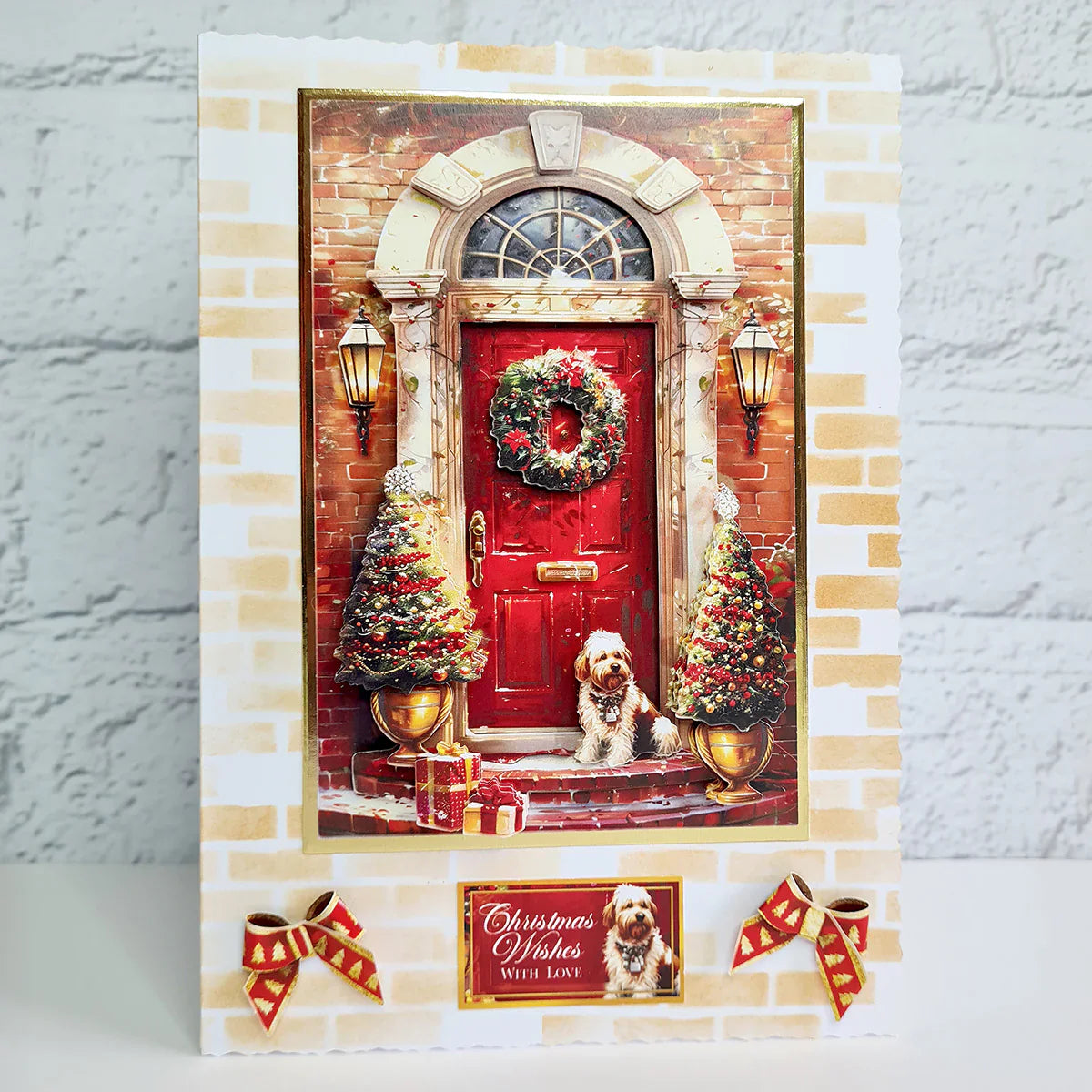 Découpage Découpé – Scène de Porte Matin de Noël (lot de 3)
