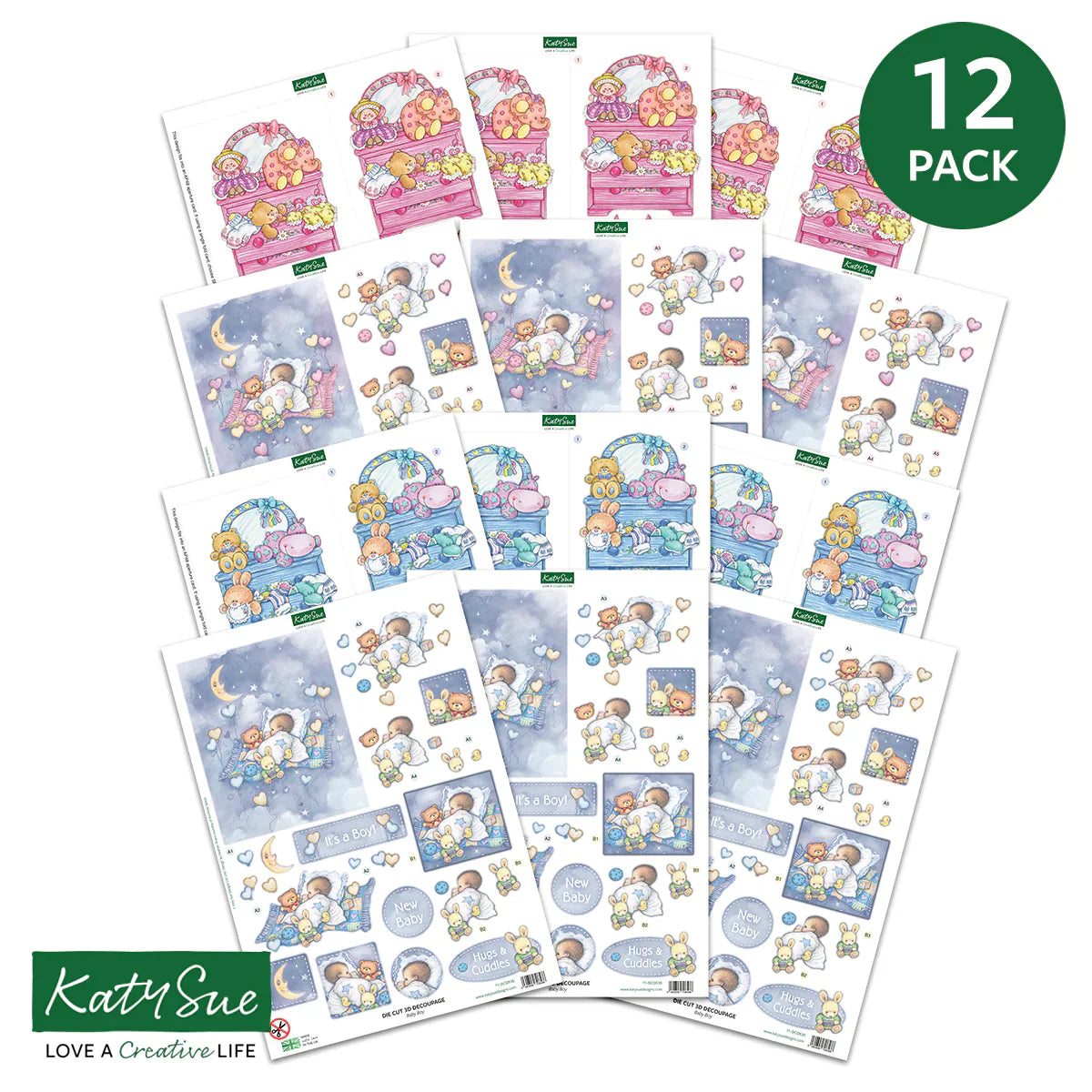 Découpage Découpé – Bébé (Paquet De 12)