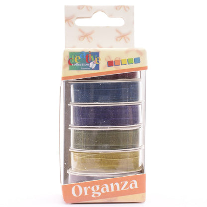 Vaessen Creative Ruban Organza 6 Couleurs 6mmx2m Automne