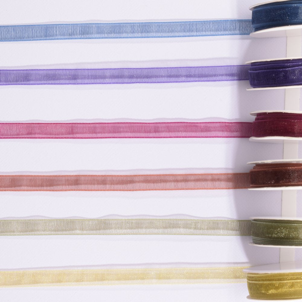 Vaessen Creative Ruban Organza 6 Couleurs 6mmx2m Automne