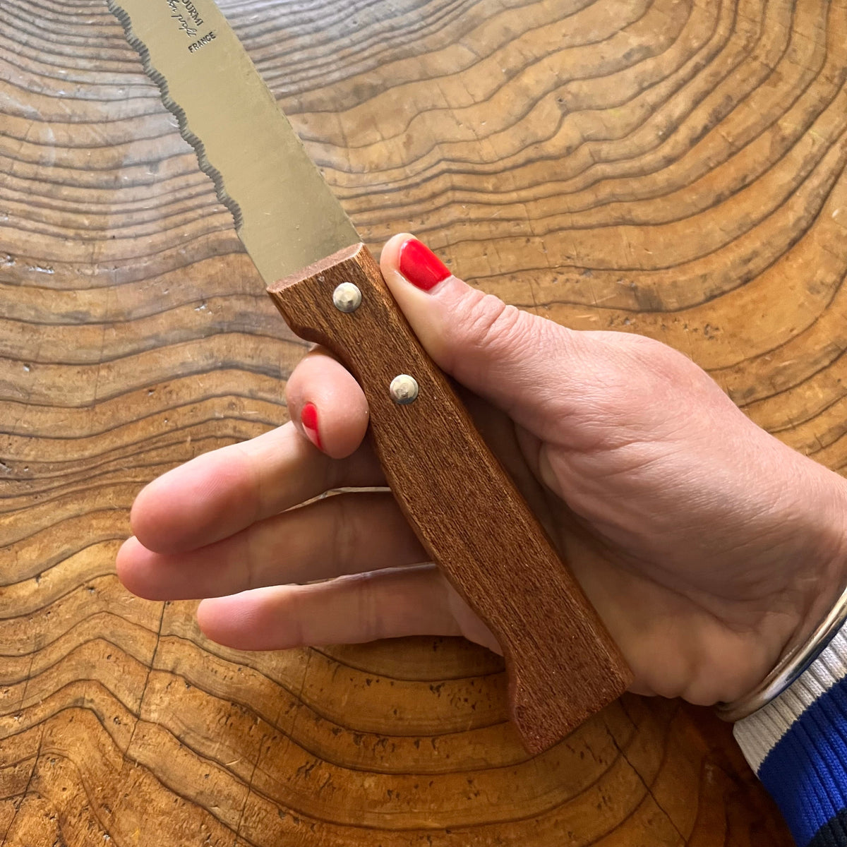 Couteau à pain, manche en palissandre