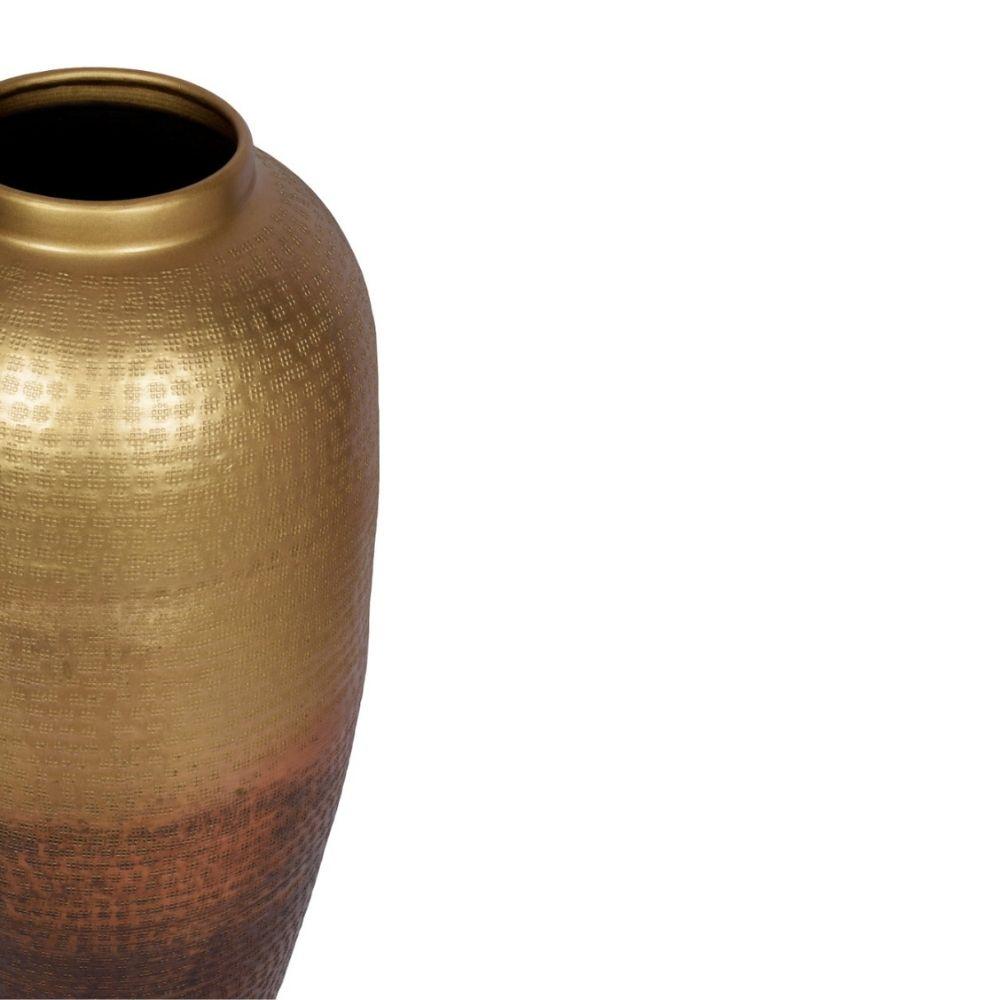 Vase de sol en laiton martelé Selina