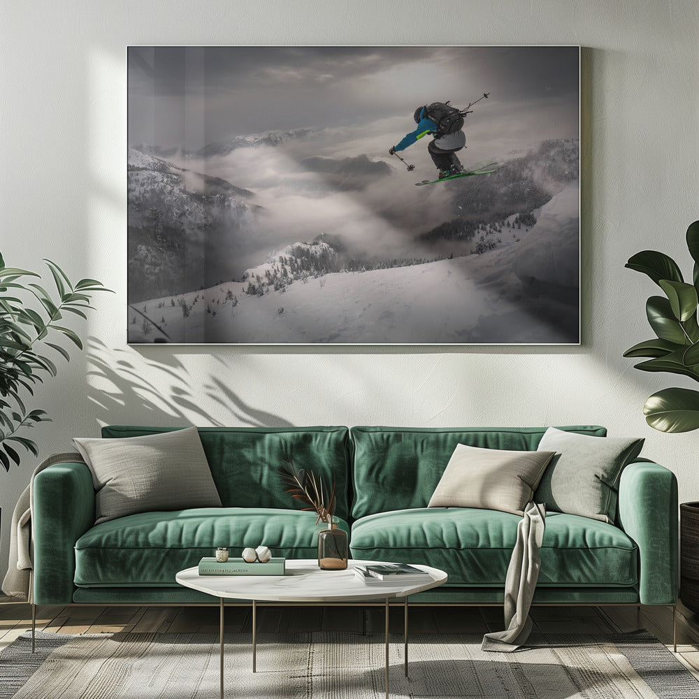 Wall art Backcountry skiing