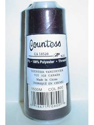 Countess Serger Thread, Polyester, 40/2, 1500M