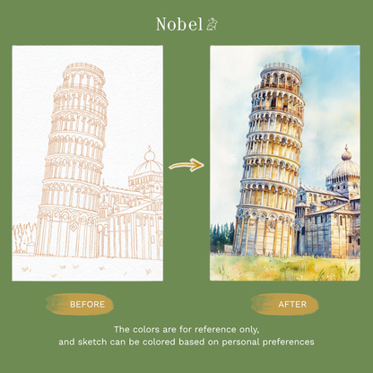 Watercolor Painting Cards Kit - European Travel Logs