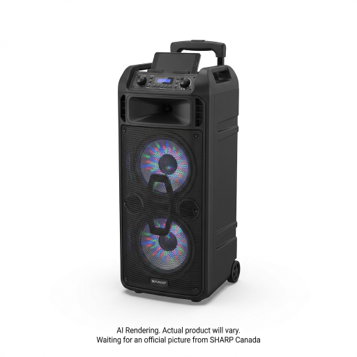 SHARP PS-949 XParty Street Beat Enceinte portable de soirée avec effets DJ – Noir