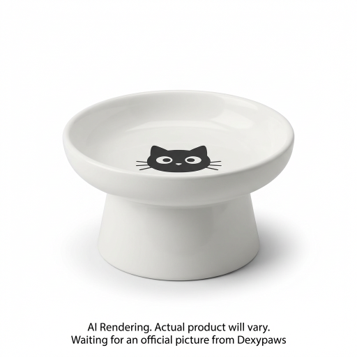 Gamelle en céramique à fond plat pour chats Hungry Cat