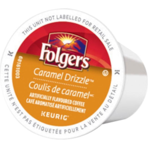 CAFÉ - CAPSULE KEURIG FOLGERS CARAMEL DRIZZLE TORRÉFACTION MOYENNE (20511) 24/BT