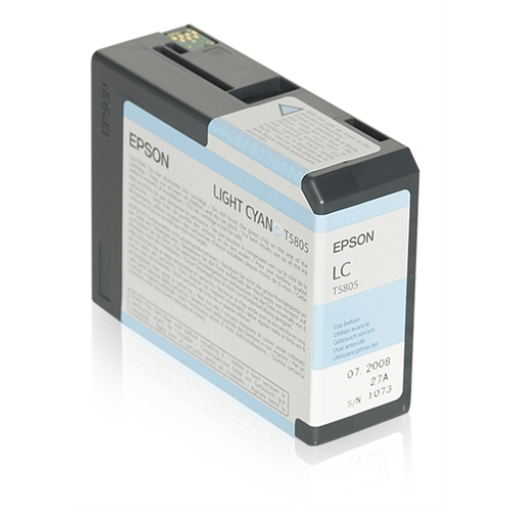 T580500 ENCRE CYAN CLAIR ULTRACHROME EPSON 80ML, STYLUS PRO 38