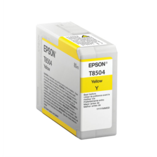 T850400 ENCRE JAUNE EPSON ULTRACHROME HD 80ML/SURECOLOR P800
