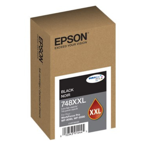 T748XXL420 Cartouche d'encre noire originale Epson 748, très haute capacité