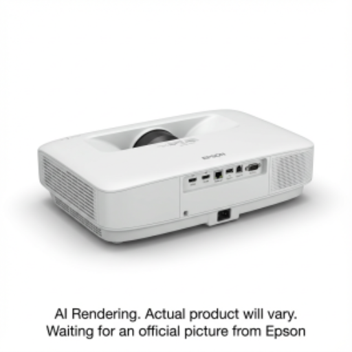 Projecteur laser ultra courte focale EPSON PowerLite 810E, Wi-Fi Miracast, 5000 lumens, 1080p avec 4KE, blanc
