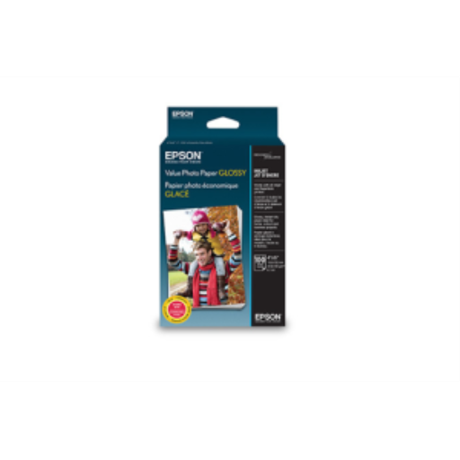 Epson Value Photo Paper Glossy 4 x 6, 100 FeuillesS400