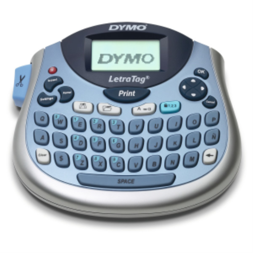 DYMO LetraTag LT-100T Label Maker, Portable Label Printer with QWERTY keyboard, Blue, Ideal for the office or at home