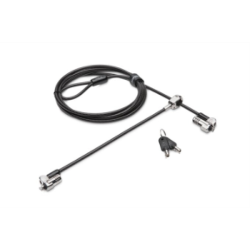 VERROU ANTIVOL DOUBLE TÊTE NANOSAVER POUR ORDINATEUR PORTABLE